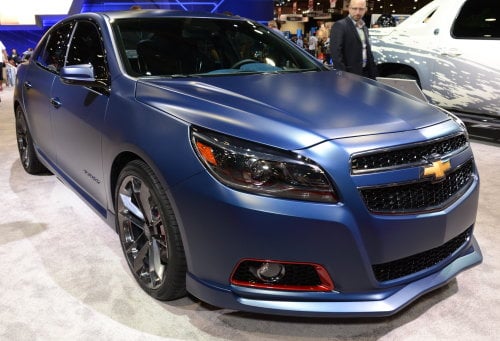 The Chevrolet Malibu Performance Concept shows 